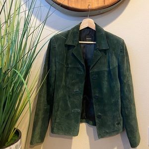 Anonymous John Carlisle Suede Leather Blazer